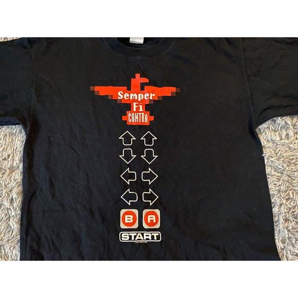 Vintage 1988 Nintendo Contra Shirt - Medium - 80s Video Game - Konami NES - Picture 6 of 6